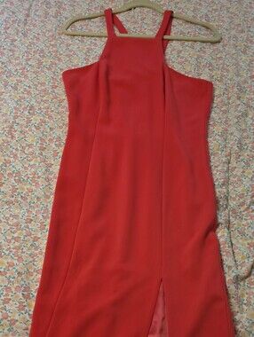 JAYGODFREY Strapless Red Evening Gown
